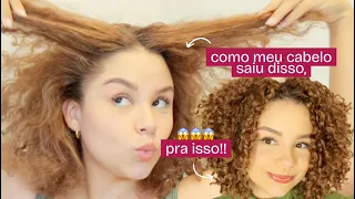 ROTINA DE RECONSTRUÇÃO QUE SALVOU MEU CABELO DESCOLORIDO! ✨
