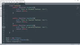PHP OOP Fundamental - 17 PHP Method Chaining