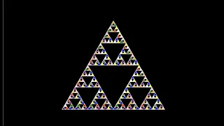 Sierpinski triangles animation with python turtle