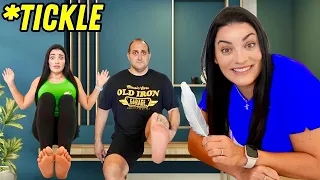 Tickle Challenge If you laugh you eat an Egg