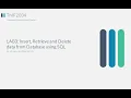 Insert Retrieve and Delete data from Database using SQL Lab 3 Database Concepts and Design