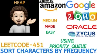 Sort Characters By Frequency Heap Leetcode 451
