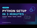 Python ML Setup From Zero to Scikit-Learn Part1