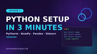 Python ML Setup From Zero to Scikit-Learn Part1