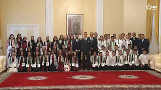 صاحب السمو الملكي الأمير مولاي الحسن يستقبل مقدسيين مشاركين في المخيم الصيفي لوكالة بيت مال القدس 