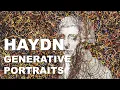 Animate portraits using Processing code FRANZ JOSEPH HAYDN