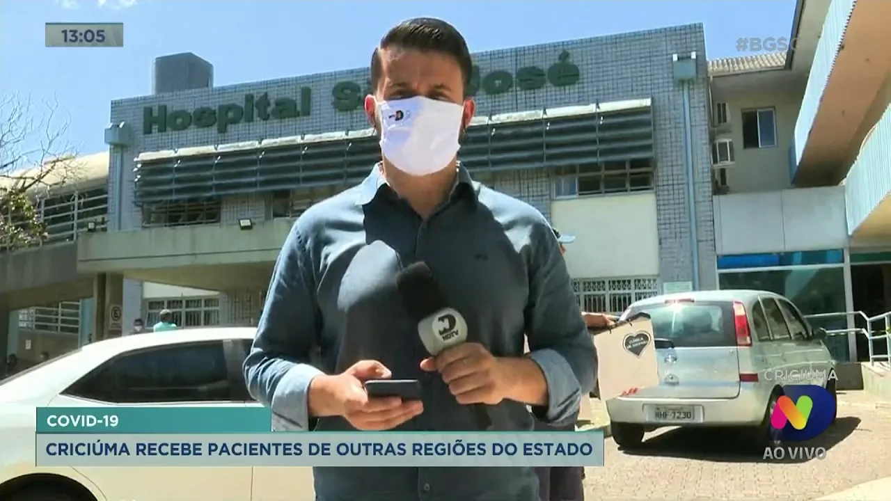 Criciúma recebe pacientes com covid-19 de outras regiões do Estado