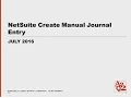 NetSuite Create Amortizing Journal Entries