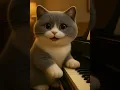 Download Lagu Adorable Piano Cat Plays in Cinematic Short 🎹🐱 #Shorts #petpiano#Cat#Meow