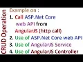 AngularJS ASP NET Core Web API Calling HTTP Call A to Z