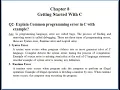 Chapter 8 Topic Types of Programming Errors
