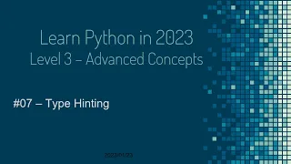 Learn Python in Arabic Type Hinting