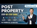 How to post property on 99acres Desktop Version