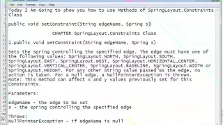 Java Programming Tutorial - SpringLayout Constraints-12