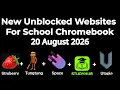 New Mystery Unblocker Websites Links - Unblocked Websites For School Chromebook 2026 new
