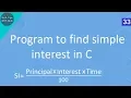 Program to find simple interest in C
