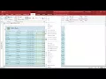 MS Access 2016 - Organize Report Information