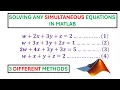Simultaneous Equations in MATLAB Which Technique Saves the Most Time