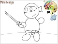 Ninja Coloring Pages For Kids - Ninja Coloring Pages