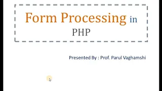 Form Processing in PHP How to access form data using PHP What are - GET