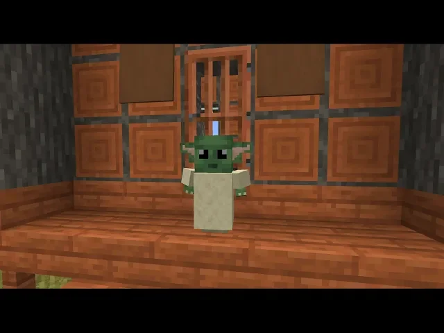 Baby Yoda In Minecraft Datapack (NO MODS) Trailer