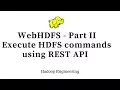 Web FS - Executing Hadoop File System Commands using REST API