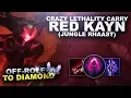 CRAZY LETHALITY RED KAYN CARRY - OffRole to Diamond League of Legends
