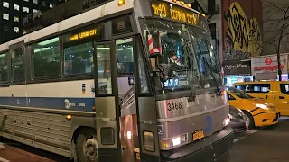 2004-2007 MCI D4500CL Bus on The Queens Bound QM40 Express Bus To Rego Park Queens