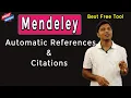 Mendeley Automatically Generate References Citations II Four Simple Steps II My Research Support