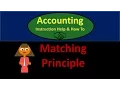 101 Matching principle - Accounting 101