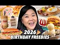 ONLY EATING FREE BIRT AY FOOD FOR 24 HOURS Birt ay Freebies 2026