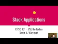 Stack Applications