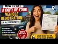 How to get a copy of your vehicle registration in Massachusetts