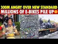Millions of E-Bikes Pile Up, 90% of Stores Close—China’s New Standard Ignites Anger in 300 Million
