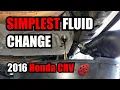 Honda CRV 2016 automatic transmission fluid change - Easy and quick