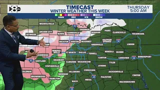 DFW Weather: New snow, sleet forecast for North Texas - full timeline, totals