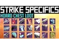 Destiny STRIKE SPECIFIC LOOT - How to get all Strike Hoard Chest loot Skeleton Key Loot Table