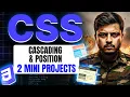 Cascade Positioning in CSS Static Relative Absolute Fixed Sticky CSS Full Course