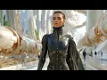 The White & Gold Future City 2700🌌 Calm Sci-Fi Music for Deep Relaxation & Focus (4K)