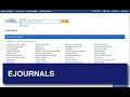 UMKC eJournals Tutorial