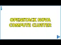 Openstack Nova Compute cluster