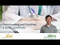 Downloading and Emailing a SCAC Certificate