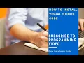 How to install Visual Studio Code and Git Bash