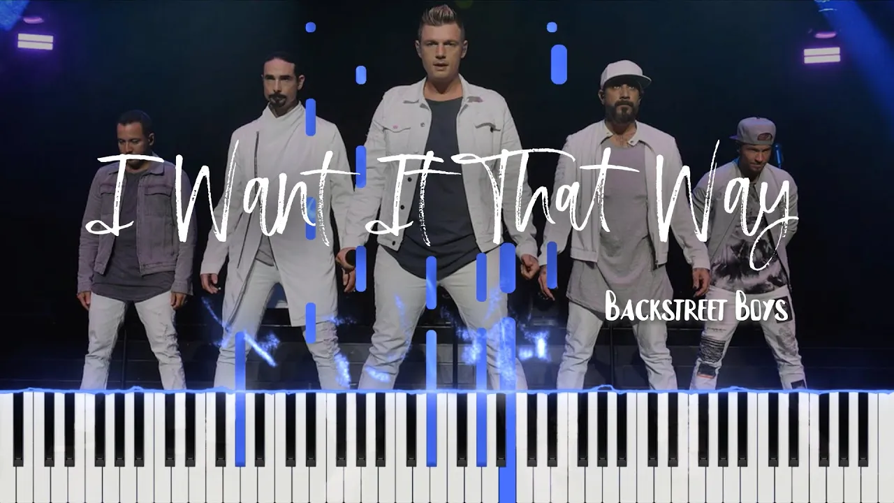 Backstreet Boys - I Want It That Way (Piano Tutorial + Sheets) Backstreet Boys - I Want It That Way (Piano Tutorial + Sheets)