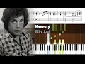 Lagu Billy Joel - Honesty - Accurate Piano Tutorial with Sheet Music