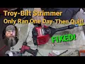 Troy-Bilt Trimmer Won t Start-Fixed