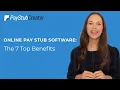 Online Pay Stub Software The 7 Top Benefits