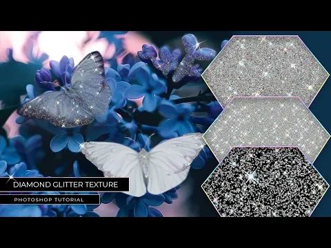 Download MP3 💎 GLITTER EFFECT PHOTOSHOP (((Diamond Glitter Texture Tutorial))) How to make a Pattern in Photoshop