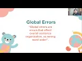 Local and Global Errors