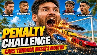 Can Cars Get Through Messi’s Mouth?! 😱⚽ | IMPOSSIBLE Penalty Challenge - BeamNG.Drive
